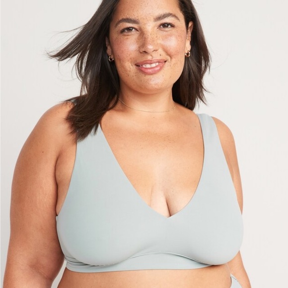 NWT Old Navy Soft-Knit V-Neck Bralette Top - Picture 2 of 9